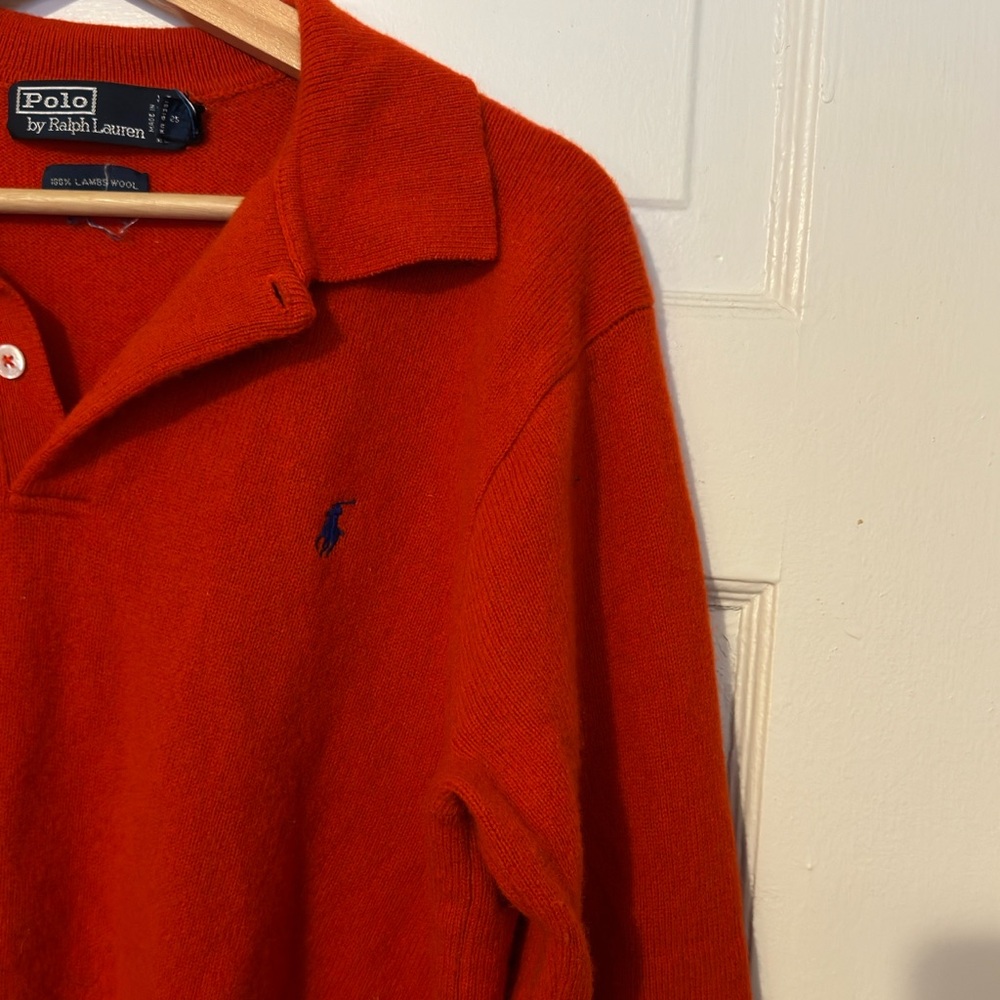 Ralph Lauren Vibrant Orange Knit Pullover